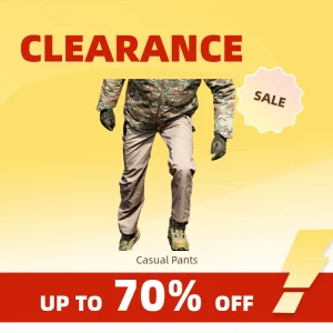 Clearance_Multi-Pocket Men's Casual Pants Military Tactical Cargo Pant Outdoor Hiking Trousers Wear-Resistant Training Overalls